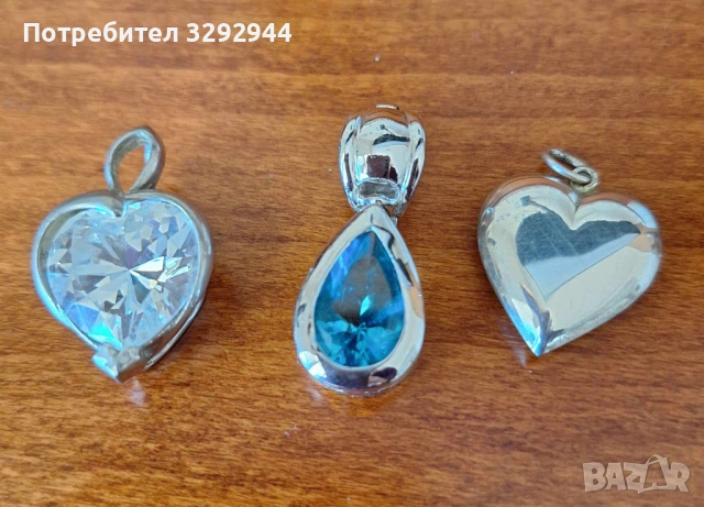 Сребърни обеци и медальони, снимка 5 - Обеци - 54000538