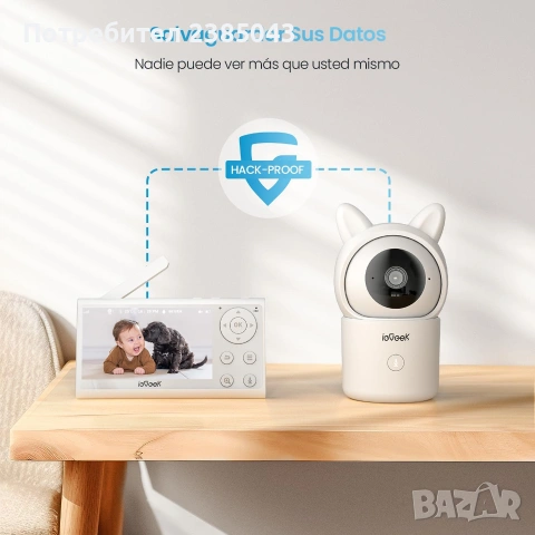 Смарт AI бебефон ieGeek Baby 4 1080p – 4.3" дисплей, WiFi, снимка 4 - Бебефони - 55043101