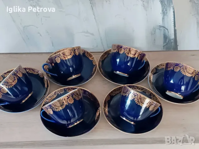 Сервиз за чай/кафе ЛФЗ, снимка 4 - Антикварни и старинни предмети - 55420197