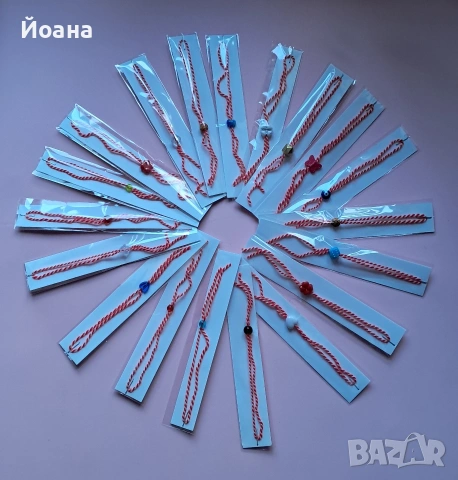 Мартеници – ръчна изработка, различни модели, готови за продажба