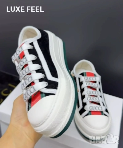 Gucci ⚜️ Дамски Кецове , снимка 8 - Кецове - 55155102