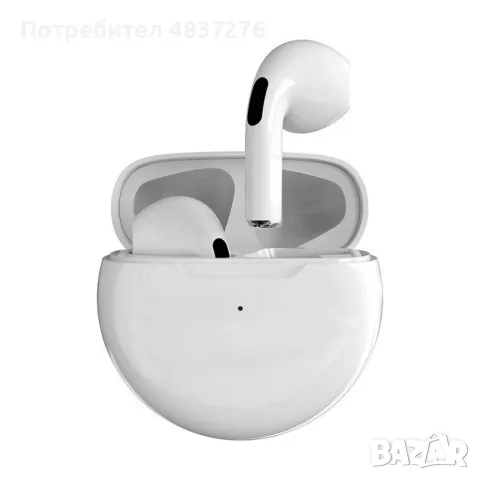 Безжични слушалки Pro 6, IPX4 водоустойчив, зареждаща се кутия. , снимка 3 - Безжични слушалки - 55606289