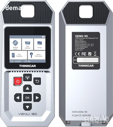 Диагностичен инструмент THINKTPMS VENU90 TPMS OBD2, активиране/четене, снимка 9 - Аксесоари и консумативи - 54442220