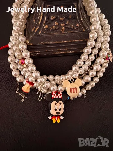 Нежно колие " Мики Маус", снимка 2 - Колиета, медальони, синджири - 55303724