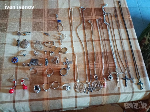 пръстени, колиета,обици -10евро