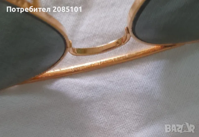 Оригинални слънчеви очила Ray-Ban Aviator USA (Винтидж B&L), снимка 7 - Слънчеви и диоптрични очила - 55332949
