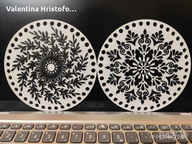 Основи за плетене на панери 3Д печат , снимка 2 - Декорация за дома - 54349830