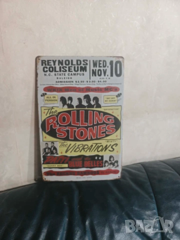 The Rolling Stones Tin Sign-метална табела(плакет), снимка 5 - Китари - 54773339