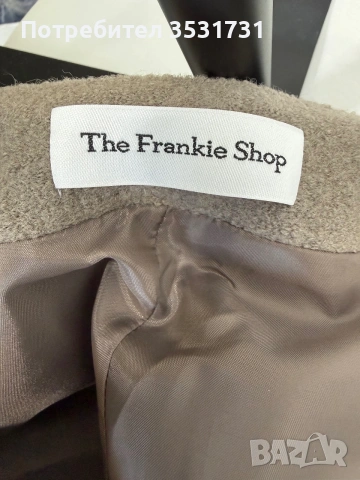 The Frankie shop вълнени къси шорти в бежово - размер М, снимка 5 - Къси панталони и бермуди - 54986696