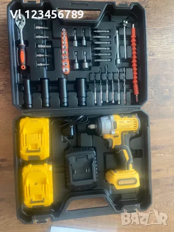 Акумулаторен Ударен Гайковерт KRAFT ROYAL 36V,8Ah + 35 Части, снимка 2 - Винтоверти - 55402759