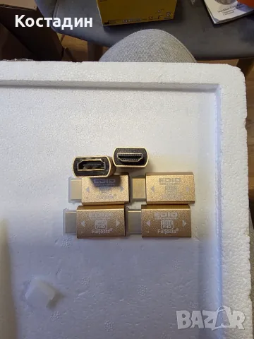 EDID HDMI Emulator / Dummy Plug (1080P FHD) – Златист корпус