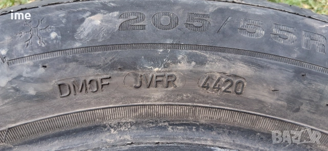2бр зимни гуми 205/55R16 Dunlop Winter Sport 5. DOT 4420. 5.5mm дълбочина на шарката. Цена..., снимка 4 - Гуми и джанти - 55139960