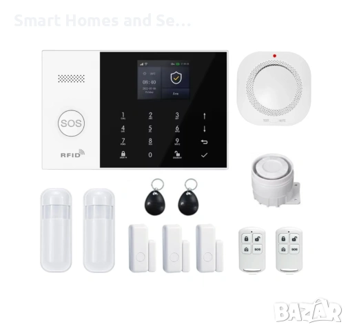 WiFi / GSM Смарт професионална Алармена система за дом, офис, цех PRO+