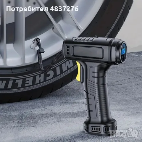 Безжичен електрически компресор за гуми, снимка 6 - Аксесоари и консумативи - 55501876