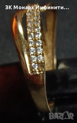 Златен пръстен/585/ , снимка 5 - Пръстени - 54002411