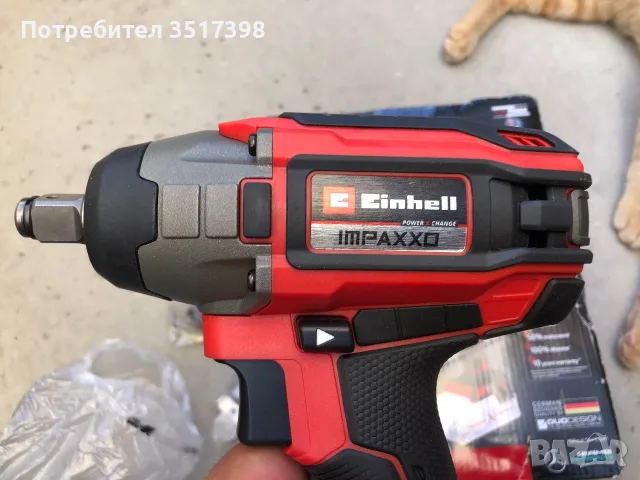 Hoв гайковерт Einhell 18V, снимка 4 - Винтоверти - 55529932