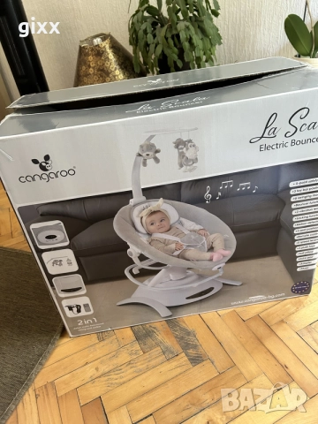 Бебешки шезлонг електрически Cangaroo, снимка 5 - Детски шезлонги - 55604233