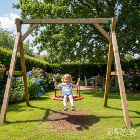 Градинска люлка - Щъркелово гнездо - модерен дизайн и издръжлива конструкция