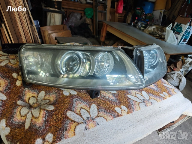 Комплект биксенонови фарове с лупи със завиване за Ауди А6 ц6 4ф Audi A6 c6 4f, снимка 2 - Части - 55150330