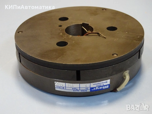 Ел. магнитна спирачка MAYR ROBA TYP 31a. Electromagnetic Brake 24VDC, снимка 4 - Резервни части за машини - 54580053