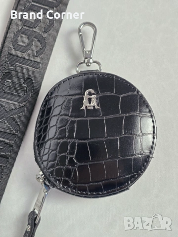 Нова дамска чанта Steve Madden MAXIMA Black Croc с портмоне, снимка 5 - Чанти - 54405313
