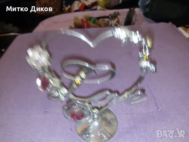 Cryst Craft фигурки нови Любов и кръст с камъни Сваровски