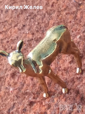 Бронзова фигурка на елен 44673, снимка 5 - Колекции - 54199155