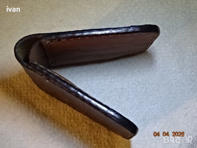 мъжки портфейл /ръчна изработка/, снимка 4 - Портфейли, портмонета - 51614913