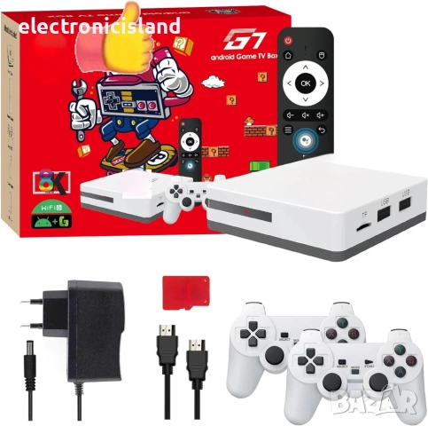 Игрова конзола и TV Box G7 Universal Edition Retro Games 25000+, Allwinner H618, BT 5.4, 4K Ultra HD