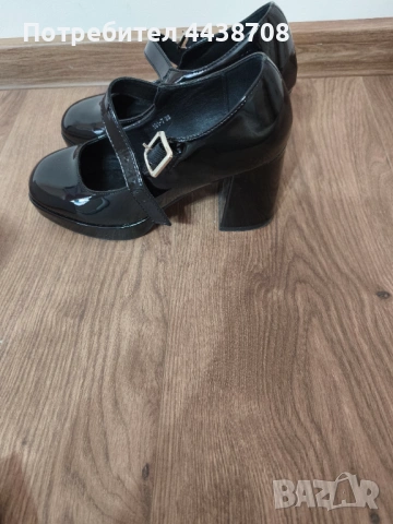 Лачени дамски обувки , снимка 3 - Дамски обувки на ток - 54314935