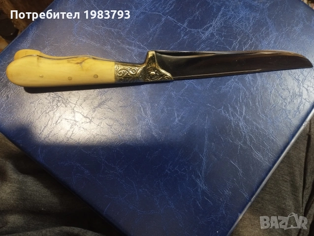 Стар красив майсторски ловен нож., снимка 2 - Ножове - 54238435