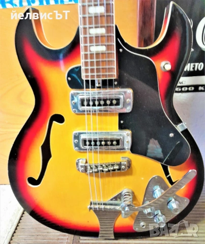 Китара Teisco (Telestar) - Japan - 1960-те , снимка 2 - Китари - 54593828
