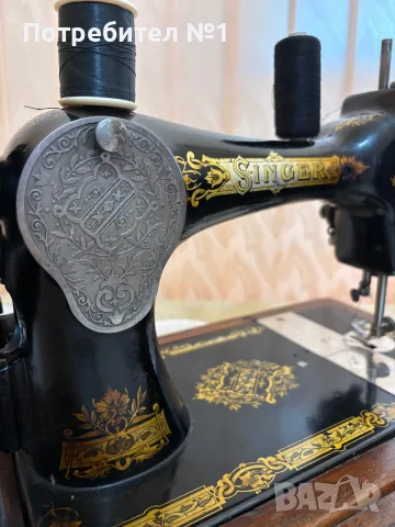 Колекционерски Сингер / Singer 28K от 1906 г. – Оригинален Викториански декор, снимка 11 - Антикварни и старинни предмети - 55677495