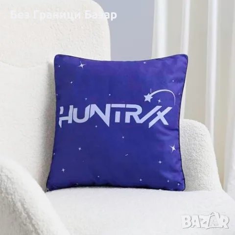 Нова Двулицева възглавница K-Pop Demon Hunters 40 см за легло и диван, снимка 5 - Възглавници - 55564790