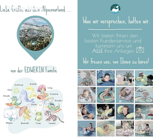 Детски ръкавици за плуване с EVA пяна, EDWEKIN ICEY, 3-6 години, снимка 8 - Водни спортове - 55022315