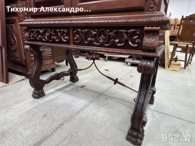 Уникален бар - шкаф от дъбов масив, снимка 10 - Шкафове - 54118202