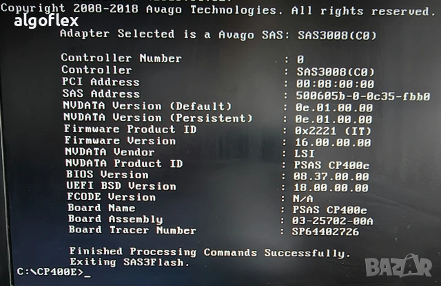 Контролер Fujitsu PSAS CP-400e 12Gb HBA (LSI 9300-8e) SAS/SATA 8p External JBOD, снимка 5 - Други - 55242973