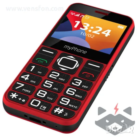 myPhone Halo 3 Телефон за възрастни /Червен/, снимка 4 - Други - 55691782
