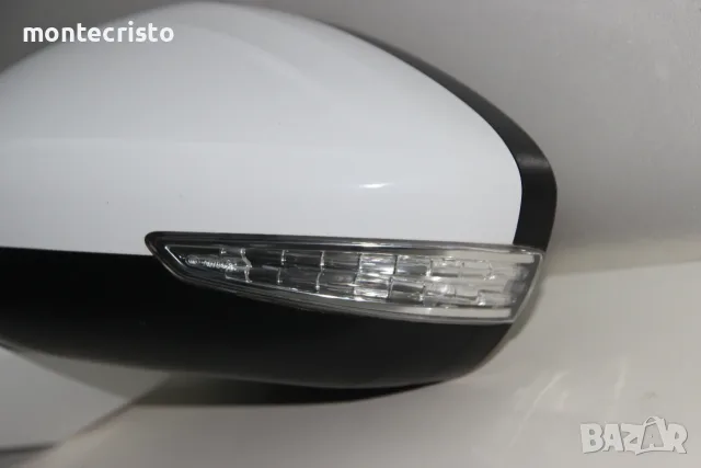 Ляво огледало Citroen C4 Spacetourer (2019-2022г.) 8 пина прибиране прибиращо Бял Бяло, снимка 4 - Части - 55626820