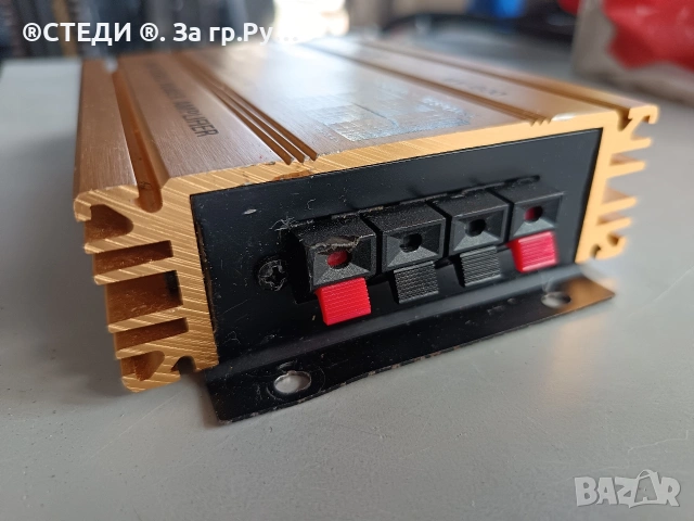 усилвател McVoice MV-600 (60W+60W) – За ремонт или части, снимка 2 - Ресийвъри, усилватели, смесителни пултове - 54695417