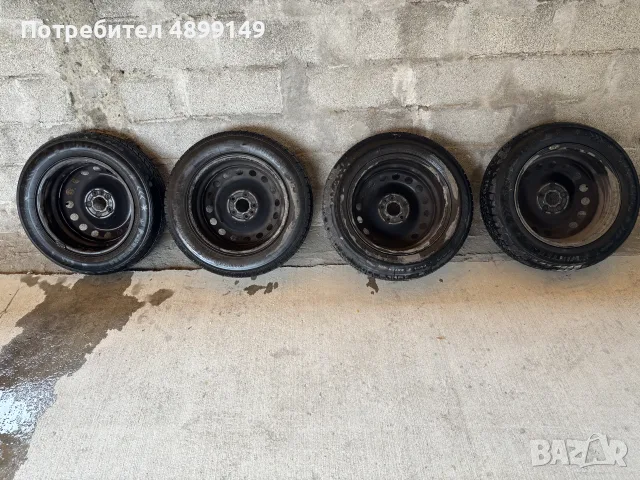 Зимни гуми с джанти 185/65/R15, снимка 4 - Гуми и джанти - 55430824