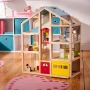 Дървена къща за кукли с обзавеждане и асансьор Melissa and Doug, снимка 9