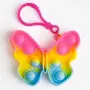 Ключодържател pop it пеперуда силикон цветен 7.5 см_1255661, снимка 2