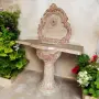 Градинска чешма от бетон Astrea в бежово с кафяво, снимка 3