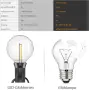 Чисто нов LED гирлянд Lightmance 20m (32+2 нечупливи крушки G40, IP44) , снимка 8