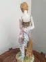 Meissen фигура 34см-1,5кг/Майсен порцеланова статуетка на момиче с цветя, снимка 5