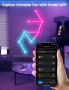 Умни LED стенни осветителни тела за гейминг, RGBIC LED светлинни ленти 3D, снимка 5