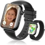 Нов черен Смарт часовник за деца GPS WiFi LBS 4G видео разговор SOS бутон игри, снимка 1