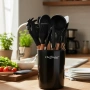 Комплект кухненски прибори Cheffinger 12 части силикон дървени дръжки термоустойчиви , снимка 1