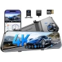 Видеорегистратор AZDOME PG17 4K+FHD, WiFi 6, GPS, снимка 1